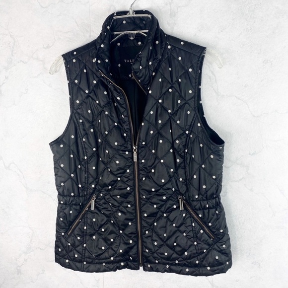 [Talbots] Polka Dot Puffer Vest - Picture 1 of 5